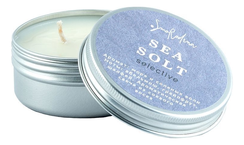 Ароматическая свеча Морская соль: Свеча 40г свеча ароматическая в стакане soy wax морская соль и шалфей