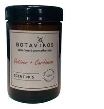 Botavikos Натуральная массажная аромасвеча Ветивер-Кардамон Natural Massage Aroma Candle 90г