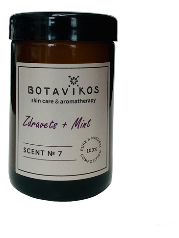 

Натуральная массажная аромасвеча Здравец-Мята Natural Massage Aroma Candle 90г