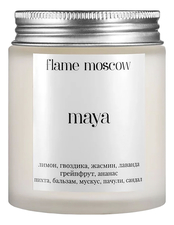 Flame Moscow Ароматическая свеча в матовом стекле Maya 110г