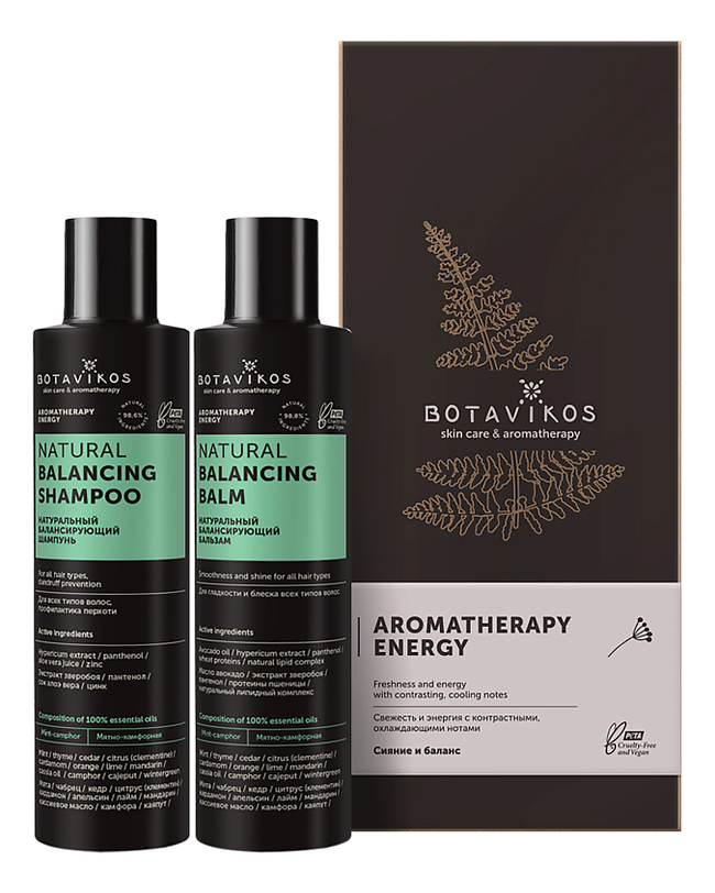 

Набор для волос Aromatherapy Energy (шампунь 200мл + бальзам 200мл)