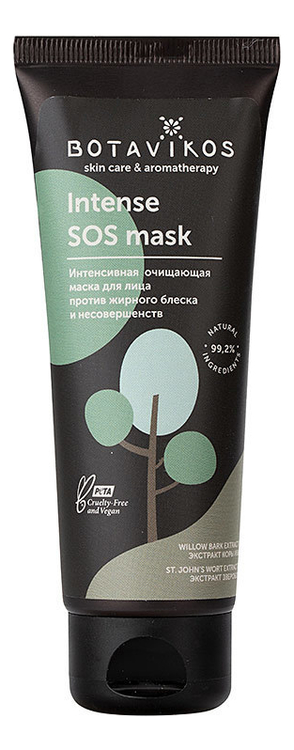 

Интенсивная очищающая маска против жирного блеска и несовершенств Intense SOS-Mask 75мл