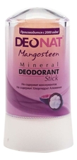 DEONAT Дезодорант-кристалл с соком мангостина Mangosteen Mineral Deodorant Stick