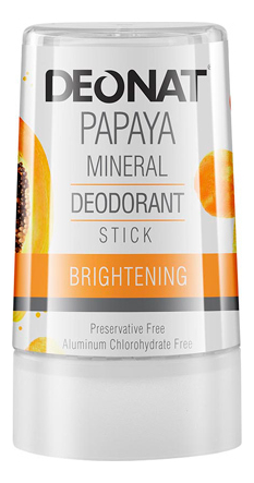 Дезодорант-кристалл с экстрактом папайи Papaya Mineral Deodorant Stick: Дезодорант 60г дезодорант кристалл с экстрактом папайи papaya mineral deodorant stick дезодорант 40г