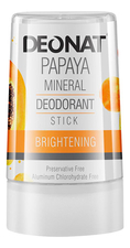 DEONAT Дезодорант-кристалл с экстрактом папайи Papaya Mineral Deodorant Stick