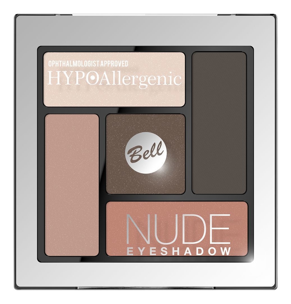 

Тени для век сатиново-кремовые Hypoallergenic Nude Eyeshadow 5г: No 3, Тени для век сатиново-кремовые Hypoallergenic Nude Eyeshadow 5г