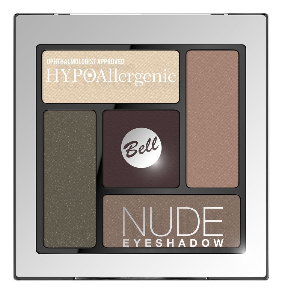 

Тени для век сатиново-кремовые Hypoallergenic Nude Eyeshadow 5г: No 4, Тени для век сатиново-кремовые Hypoallergenic Nude Eyeshadow 5г