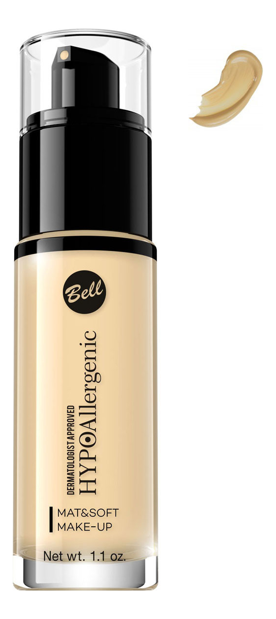 

Флюид матирующий гипоаллергенный Hypoallergenic Mat & Soft Make-Up Fluid 30мл: No 3, Флюид матирующий гипоаллергенный Hypoallergenic Mat & Soft Make-Up Fluid 30мл
