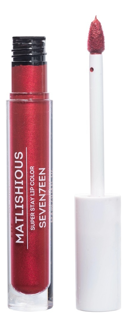 Жидкая помада-блеск для губ Matlishious Super Stay Lip Color 4мл: No 11 seventeen matlishious super stay lip color жидкая помада блеск т 05 темный палисандр 4 мл