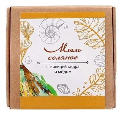 

Мыло соляное с живицей кедра и медом 80г