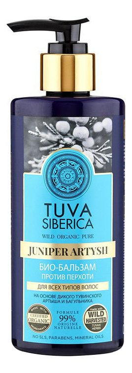 

Био-бальзам для волос Против перхоти Tuva Siberica Juniper Artysh 300мл