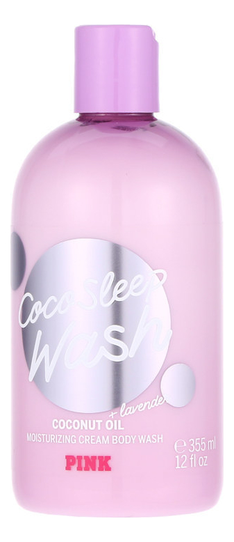 Гель-крем для душа с кокосовым маслом и ароматом лаванды Pink Coco Sleep Wash Coconut Oil 355мл