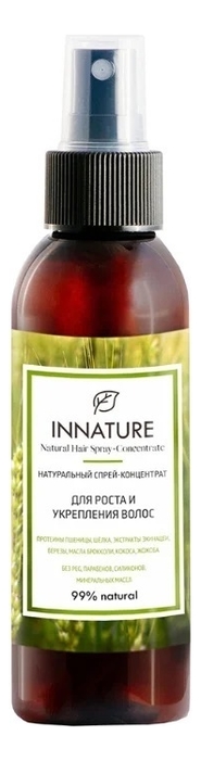 Натуральный спрей-концентрат для роста и укрепления волос Natural Hair-Spray Concentrate 100мл спрей для ухода за волосами innature спрей концентрат для роста и укрепления волос natural hair spray concentrate