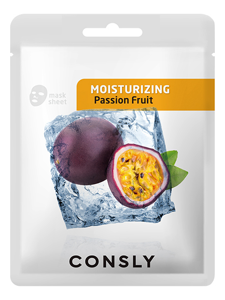 Увлажняющая тканевая маска для лица с экстрактом маракуйи Passion Fruit Moisturizing Mask Pack 20мл: Маска 1шт