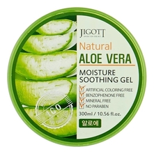 Jigott Успокаивающий гель для лица и тела с экстрактом алоэ вера Natural Aloe Vera Moisture Soothing Gel 300мл