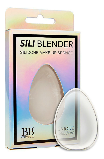 Силиконовый cпонж для макияжа sili blender (прозрачный) Бьюти Бар ...