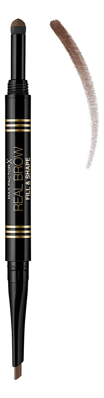 

Пудра-карандаш для бровей Real Brow Fill & Shape Pencil 0,66г: 02 Soft Brown, Пудра-карандаш для бровей Real Brow Fill & Shape Pencil 0,66г