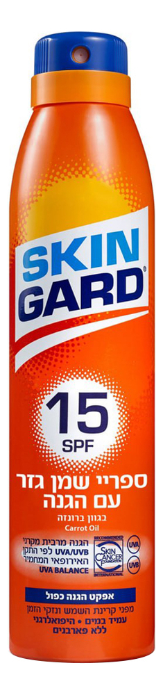 Солнцезащитный масло-спрей для загара на основе морковного масла 200мл: Масло-спрей SPF15