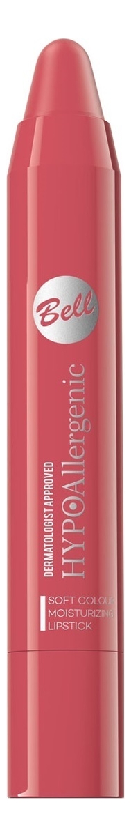 

Помада-карандаш для губ Hypoallergenic Soft Colour Moisturizing Lipstick 4г: No 04, Помада-карандаш для губ Hypoallergenic Soft Colour Moisturizing Lipstick 4г