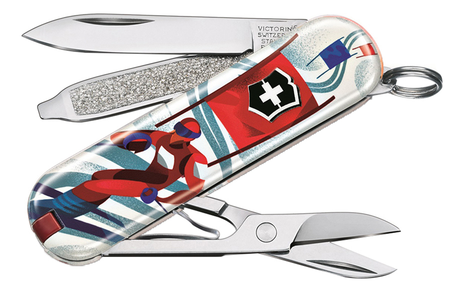 

Нож-брелок Classic Ski Race 58мм, 7 функций 0.6223.L2008