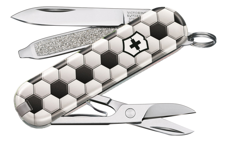 Нож-брелок Classic World Of Soccer 58мм, 7 функций 0.6223.L2007 от Randewoo