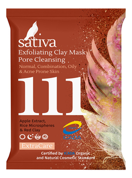 Маска-гоммаж для очищения пор лица Exfoliating Clay Mask Pore Cleansing No111 15мл