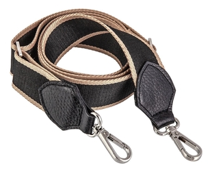 Ремень для сумки Brown/Black Napoli 15-6