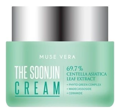 

Успокаивающий крем с экстрактом центеллы азиатской Muse Vera The Soonjin Cream 50мл