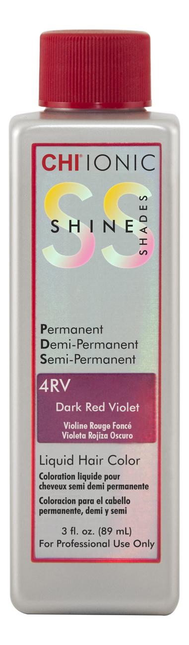 

Безаммиачная краска для волос Ionic Shine Shades Liquid Hair Color 89мл: 4RV, Безаммиачная краска для волос Ionic Shine Shades Liquid Hair Color 89мл