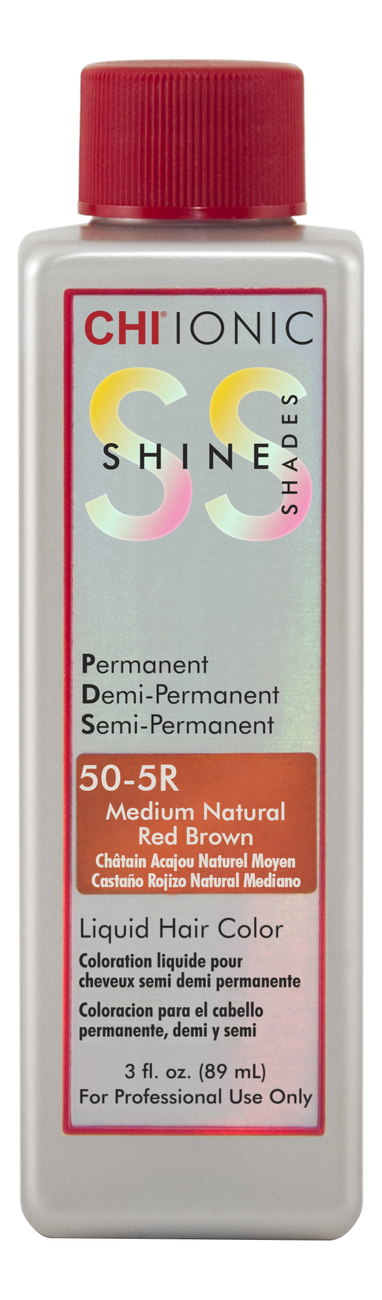Безаммиачная краска для волос Ionic Shine Shades Liquid Hair Color 89мл: 50-5R