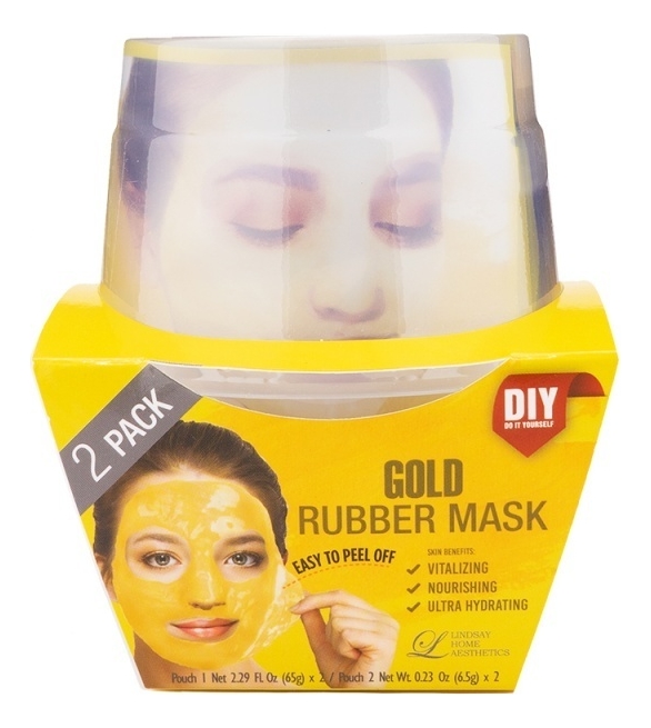 

Альгинатная маска для лица c коллоидным золотом Gold Rubber Mask (пудра 2шт + активатор 2шт)