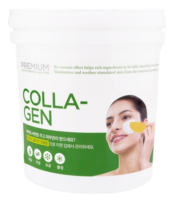 

Альгинатная маска для лица с коллагеном Premium Collagen Modeling Mask: Маска 820г, Альгинатная маска для лица с коллагеном Premium Collagen Modeling Mask