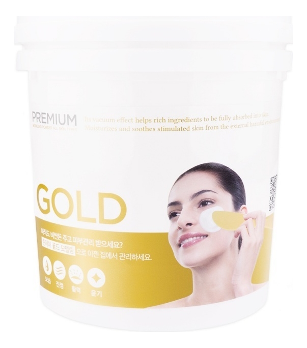 

Альгинатная маска для лица с коллоидным золотом Premium Gold Modeling Mask: Маска 820г, Альгинатная маска для лица с коллоидным золотом Premium Gold Modeling Mask
