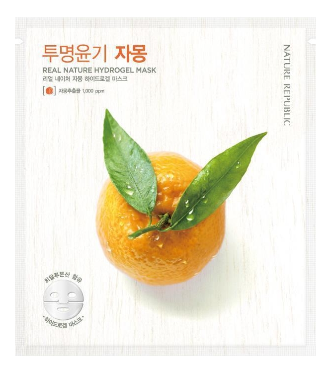 

Гидрогелевая маска для лица c экстрактом грейпфрута Real Nature Hydrogel Mask Grapefruit 22г