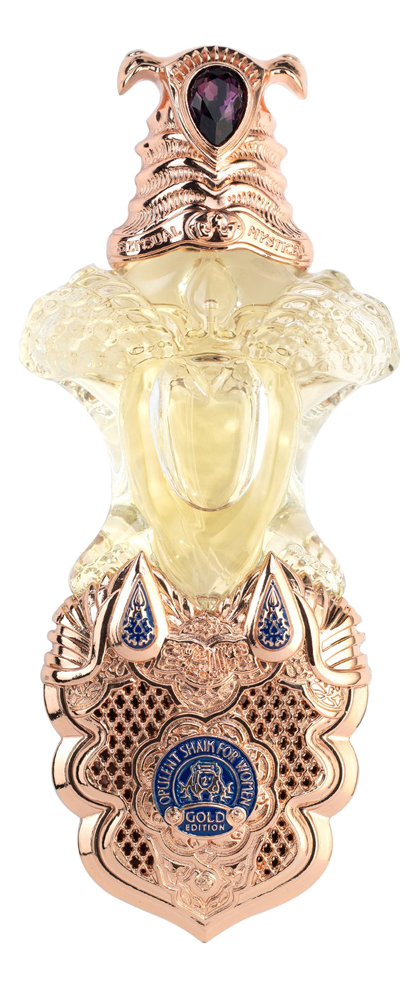 Opulent Gold Edition For Women: парфюмерная вода 40мл ЛЮКС (в золоте - кожаный чехол - хрустальный флакон с кристаллом Swarovski) уценка