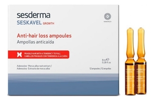 Средство против выпадения волос на основе аденозина Seskavel Anti-Hair Loss Ampoules 12*8мл
