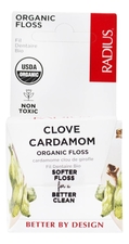 Radius Зубная нить Organic Floss Clove Cardamom 50м (кардамон, гвоздика)