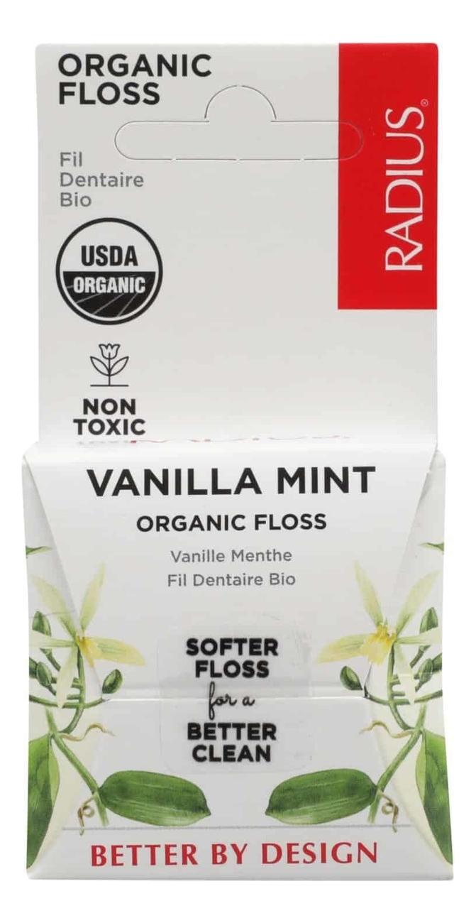 Купить Зубная нить Organic Floss Vanilla Mint 50м (ванильная мята), Radius
