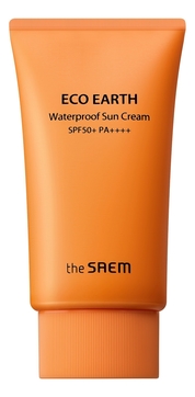 Солнцезащитный крем для лица водостойкий Eco Earth Waterproof Sun Cream SPF50+ PA++++ 50г