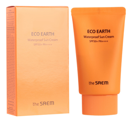 The Saem Солнцезащитный крем для лица водостойкий Eco Earth Waterproof Sun Cream SPF50+ PA++++ 50г