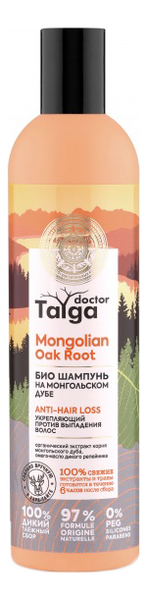 Био шампунь против выпадения волос укрепляющий Doctor Taiga Mongolian Oak Root Anti-Hair Loss 400мл био бальзам против выпадения волос укрепляющий doctor taiga altai mongolian oak root 400мл