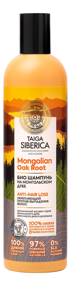 Био шампунь против выпадения волос укрепляющий Doctor Taiga Mongolian Oak Root Anti-Hair Loss 400мл