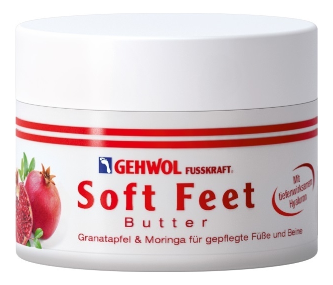 

Крем-баттер для ног с экстрактом граната и маслом моринга Fusskraft Soft Feet Butter 100мл