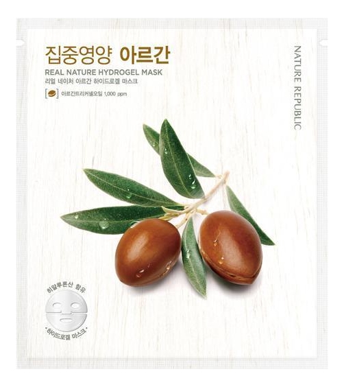 

Гидрогелевая маска для лица с маслом арганы Real Nature Hydrogel Mask Argan 22г