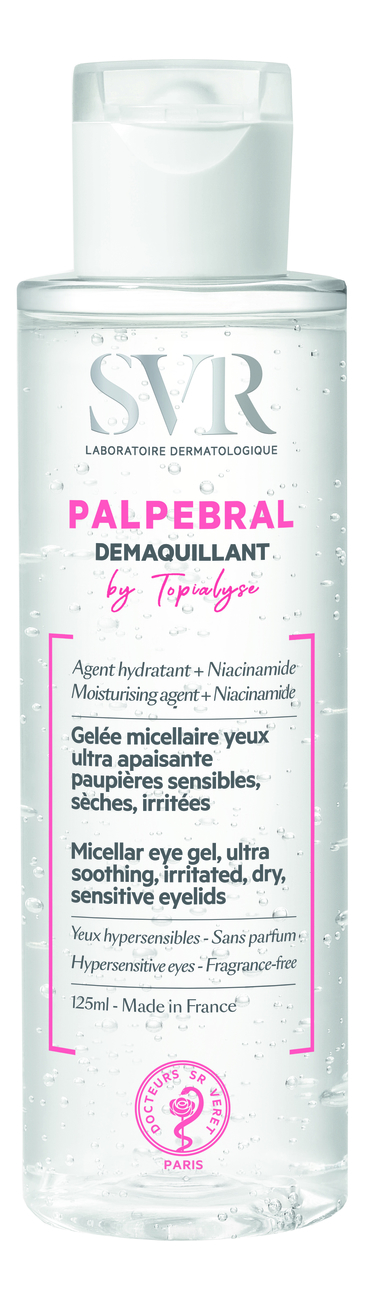 Мицеллярное желе для снятия макияжа с кожи вокруг глаз Palpebral Demaquillant by Topialyse 125мл