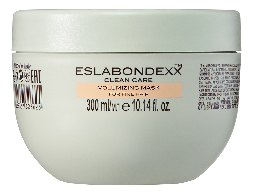 Купить Маска для придания объема волосам Clean Care Volumizing Mask For Fine Hair: Маска 300мл, ESLABONDEXX