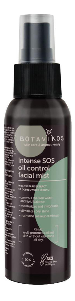 

Мист для лица против жирного блеска Intense SOS Oil Control Facial Mist 100мл