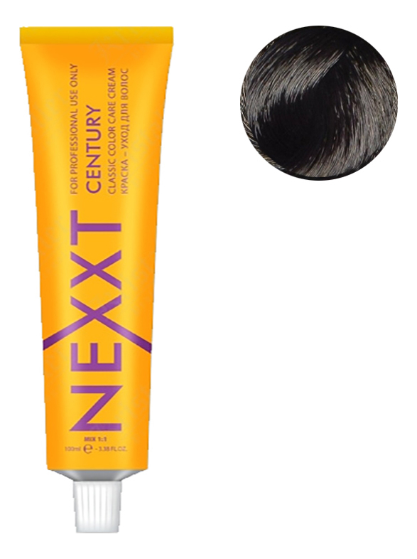 

Крем-краска для волос Classic Permanent Color Care Cream Century 100мл: 1.1 Blue Black Ash, Крем-краска для волос Classic Permanent Color Care Cream Century 100мл