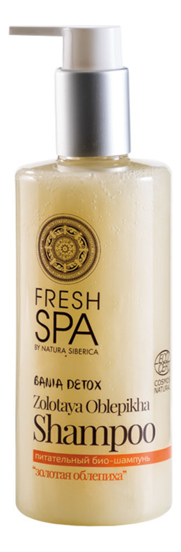 Питательный био-шампунь Золотая облепиха Fresh Spa Bania Detox Shampoo 300мл