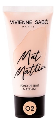 

Матирующий тональный крем для лица Fond De Teint Matifiant Mat Mattin 25мл: No 02, Матирующий тональный крем для лица Fond De Teint Matifiant Mat Mattin 25мл